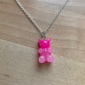 3 / $15 Pink Gummy Bear Necklace